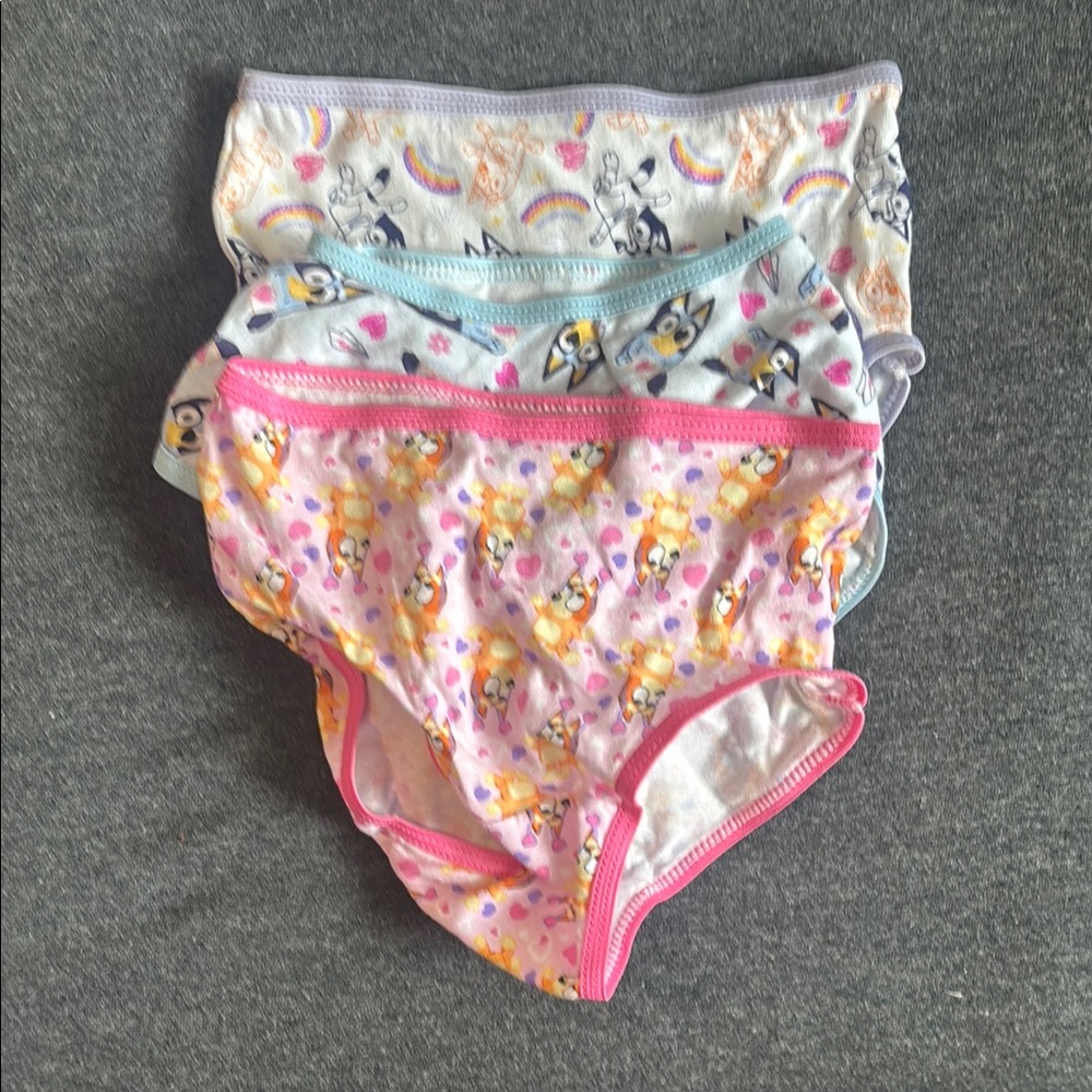 Kids Animal Print Underwear Set - Pink, Blue, Gray